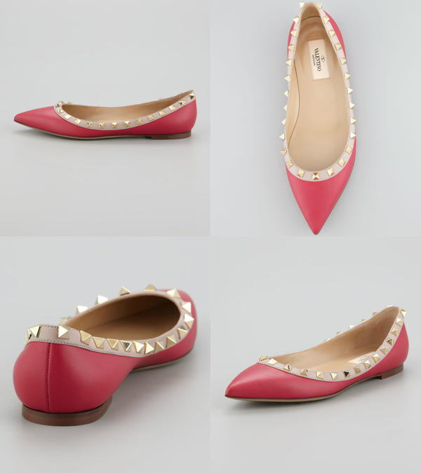 2016新作 ★Valentino ヴァレンティノスーパーコピー GARAVANI★ROCKSTUD FLATスタッズフラット