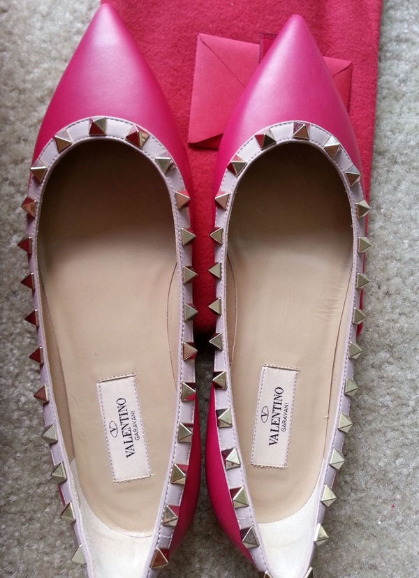 2016新作 ★Valentino ヴァレンティノスーパーコピー GARAVANI★ROCKSTUD FLATスタッズフラット