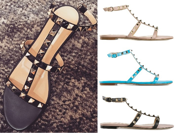 【梨花さん愛用】2016新作 Valentino ヴァレンティノスーパーコピー(ヴァレンティノ)☆スタッズサンダル