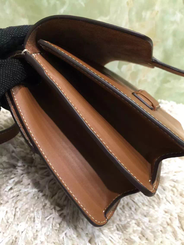 2016秋冬 CELINE セリーヌ コピー2016SS最新作☆SALE CELINE セリーヌ コピー Symetricalショルダー,Bk/Tan 176413YRC.18CH