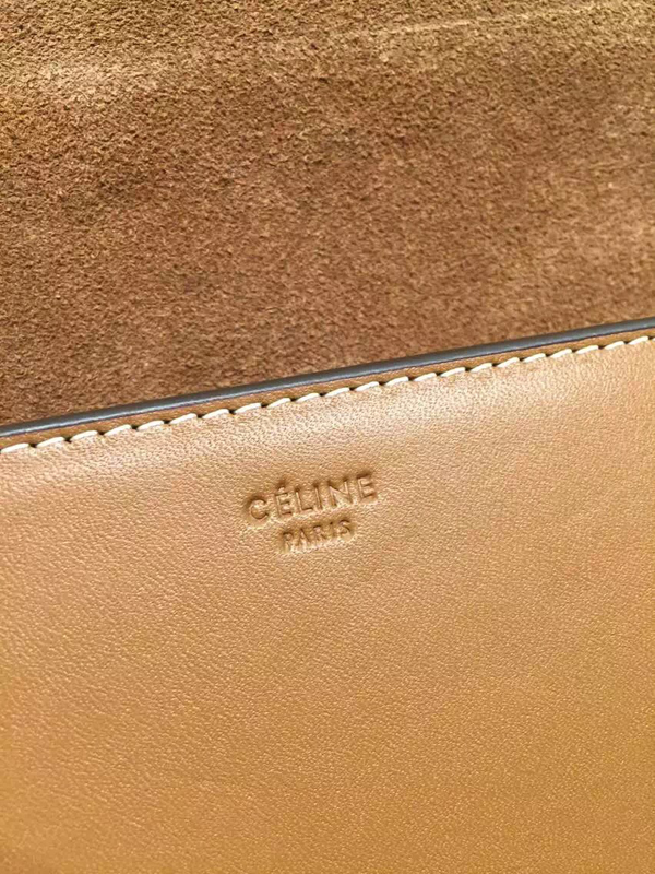2016秋冬 CELINE セリーヌ コピー2016SS最新作☆SALE CELINE セリーヌ コピー Symetricalショルダー,Bk/Tan 176413YRC.18CH