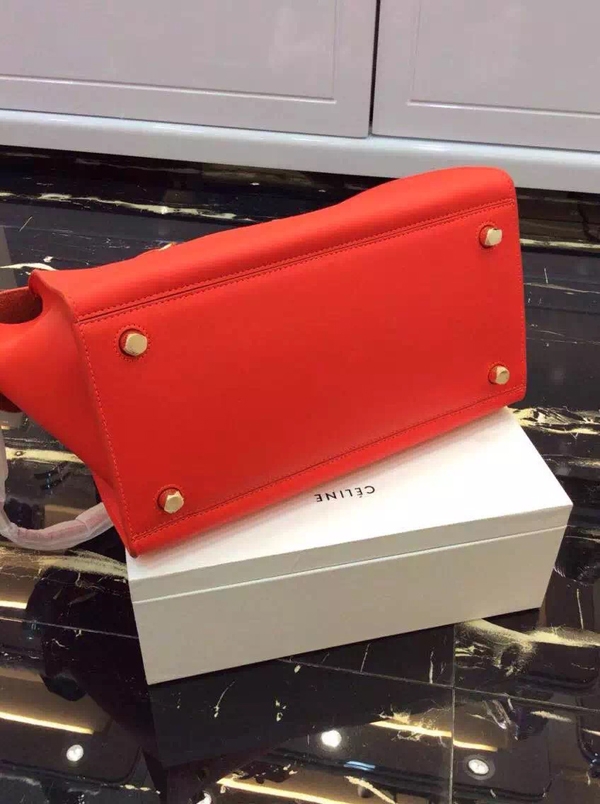2016SS最新作【CELINE セリーヌ コピー】気品のある逸品！スモールリングハンドバッグOrange 176203XXB13XXB20BT