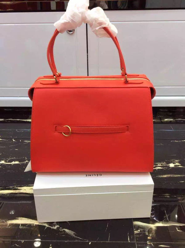 2016SS最新作【CELINE セリーヌ コピー】気品のある逸品！スモールリングハンドバッグOrange 176203XXB13XXB20BT
