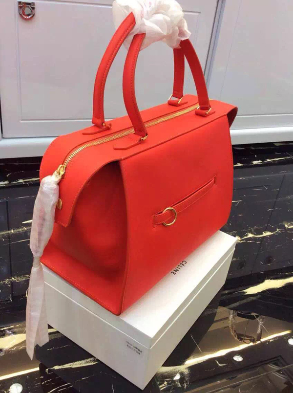 2016SS最新作【CELINE セリーヌ コピー】気品のある逸品！スモールリングハンドバッグOrange 176203XXB13XXB20BT