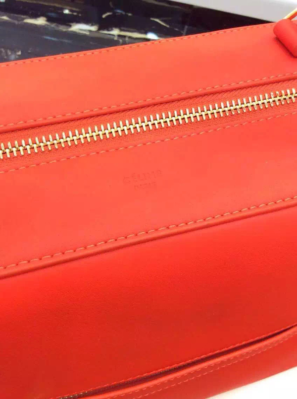 2016SS最新作【CELINE セリーヌ コピー】気品のある逸品！スモールリングハンドバッグOrange 176203XXB13XXB20BT