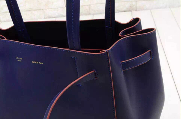 2016秋冬新着★CELINE セリーヌ コピー★ベルト付スモールカバファントム★インディゴ 176703A38.07IN