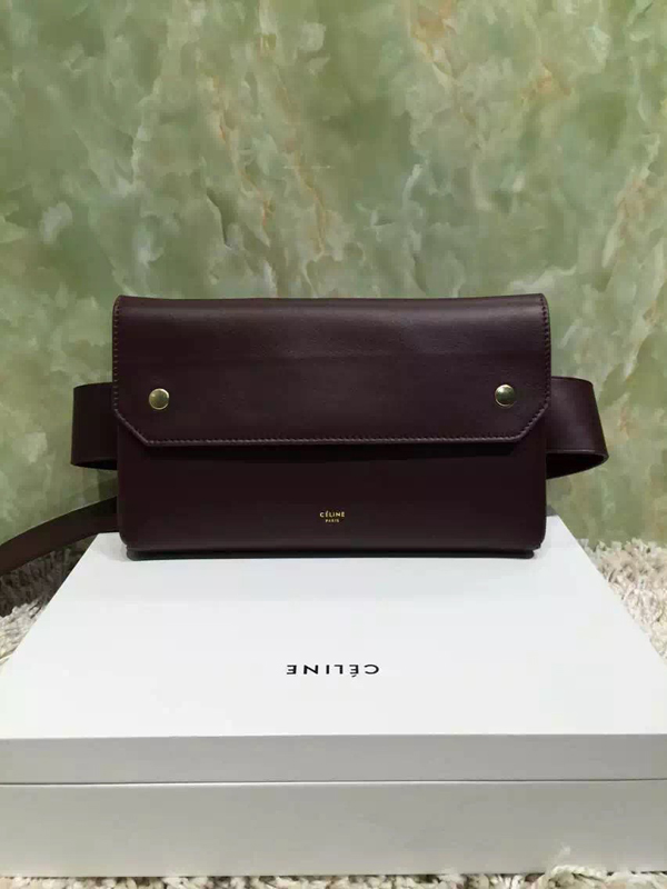 2016秋冬新着 CELINE セリーヌ コピー Bumbag Natural Calfskin クラッチバッグ Brown★