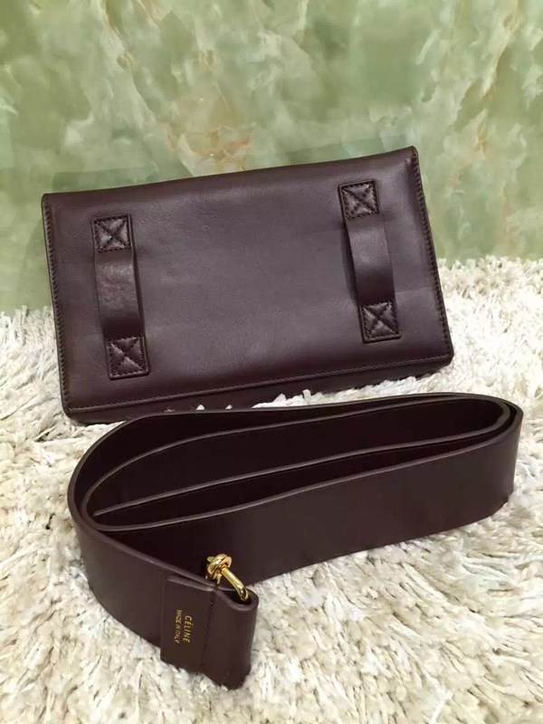 2016秋冬新着 CELINE セリーヌ コピー Bumbag Natural Calfskin クラッチバッグ Brown★