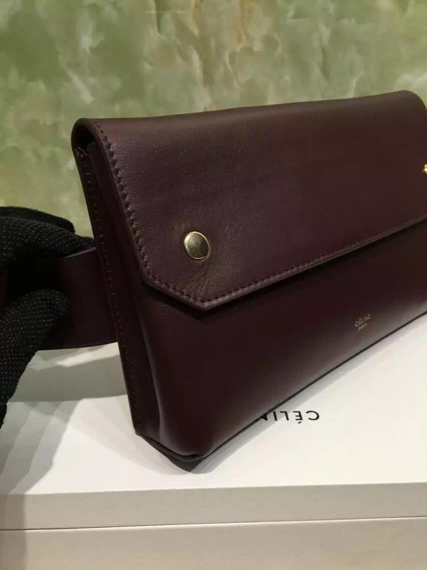 2016秋冬新着 CELINE セリーヌ コピー Bumbag Natural Calfskin クラッチバッグ Brown★