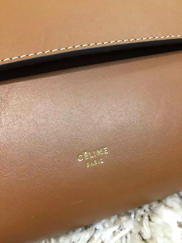 2016秋冬新着 CELINE セリーヌ コピー Bumbag Natural Calfskin クラッチバッグ Coffee★