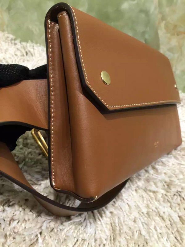 2016秋冬新着 CELINE セリーヌ コピー Bumbag Natural Calfskin クラッチバッグ Coffee★