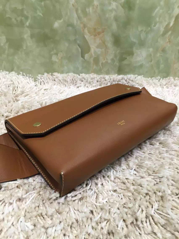 2016秋冬新着 CELINE セリーヌ コピー Bumbag Natural Calfskin クラッチバッグ Coffee★