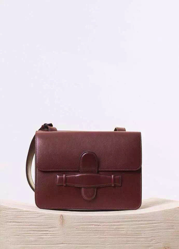 ★2016秋冬新着 CELINE セリーヌ コピー Symmetrical シメトリカル M ライトトープ＆WINE RED