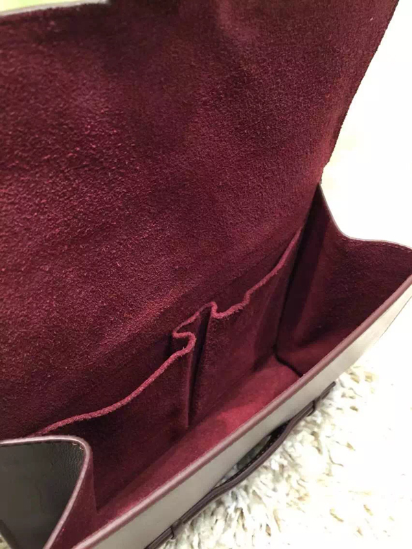 ★2016秋冬新着 CELINE セリーヌ コピー Symmetrical シメトリカル M ライトトープ＆WINE RED