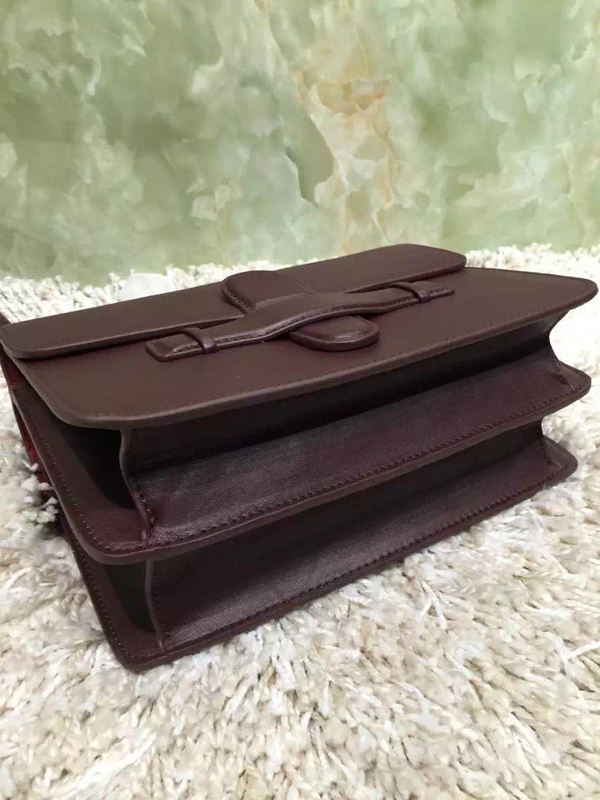 ★2016秋冬新着 CELINE セリーヌ コピー Symmetrical シメトリカル M ライトトープ＆WINE RED