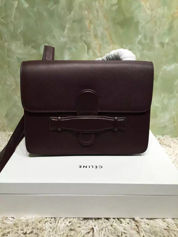 ★2016秋冬新着 CELINE セリーヌ コピー Symmetrical シメトリカル M ライトトープ＆WINE RED