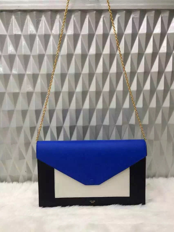 2016秋冬【CELINE セリーヌ コピー】チェーン POCKET WALLET 105213XAB.07AN