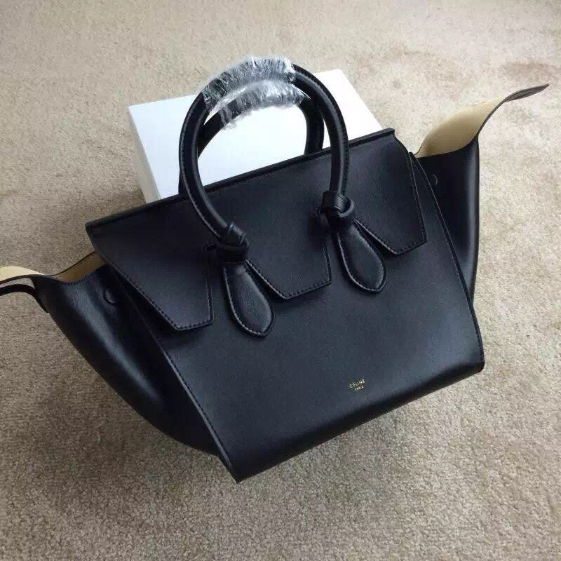 2016新作 セレブ愛用☆人気商品★CELINE セリーヌ コピー☆TIE MINI★ハンドバッグ BLACK 175883TKB38NO