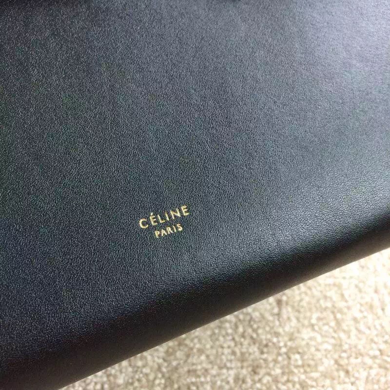 2016新作 セレブ愛用☆人気商品★CELINE セリーヌ コピー☆TIE MINI★ハンドバッグ BLACK 175883TKB38NO