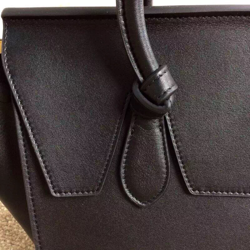 2016新作 セレブ愛用☆人気商品★CELINE セリーヌ コピー☆TIE MINI★ハンドバッグ BLACK 175883TKB38NO