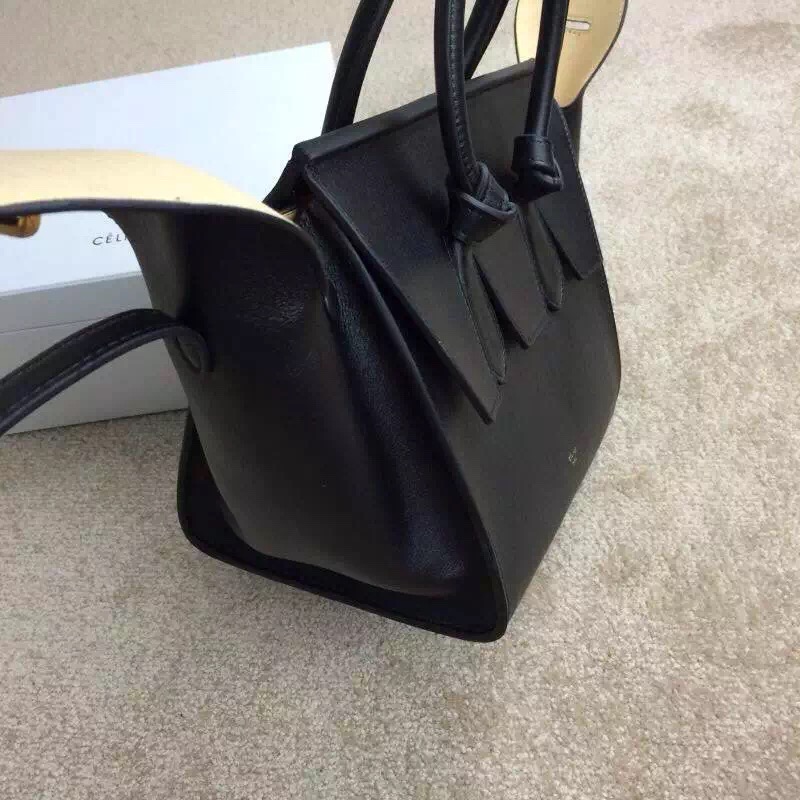 2016新作 セレブ愛用☆人気商品★CELINE セリーヌ コピー☆TIE MINI★ハンドバッグ BLACK 175883TKB38NO