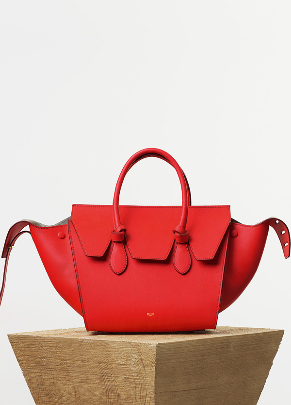 最新作15SS CELINE セリーヌ コピー セレブ愛用!可愛Mini Tie Bag Alizarine☆ 175883SKA.27AZ