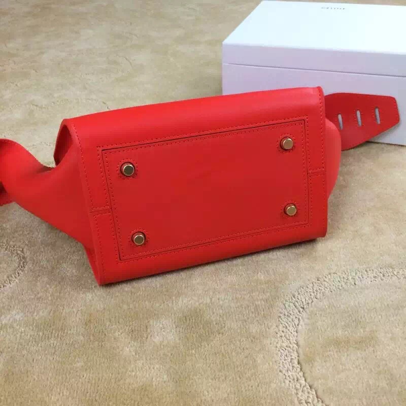 最新作15SS CELINE セリーヌ コピー セレブ愛用!可愛Mini Tie Bag Alizarine☆ 175883SKA.27AZ
