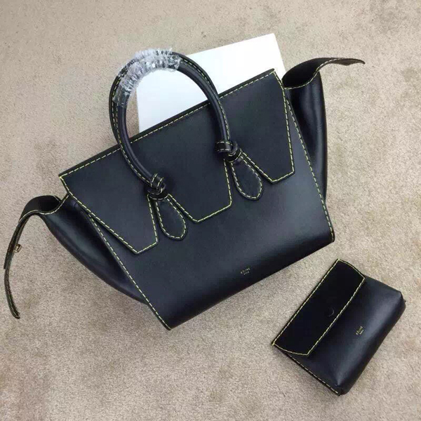 16AW新作 ★CELINE セリーヌ コピー★ TIE ハンドバッグ 定番人気のブラック