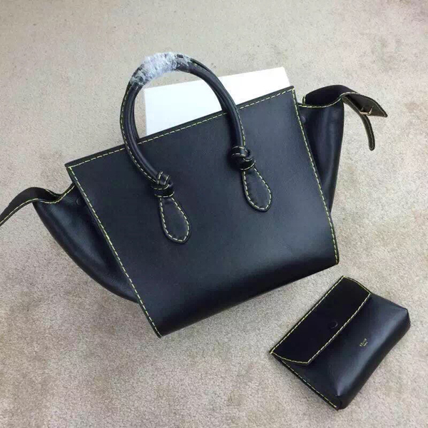 16AW新作 ★CELINE セリーヌ コピー★ TIE ハンドバッグ 定番人気のブラック