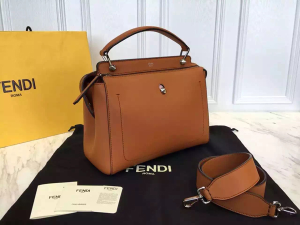2016新作 フェンディスーパーコピー Fendi☆DOTCOM ハンドバッグ☆ブラウン