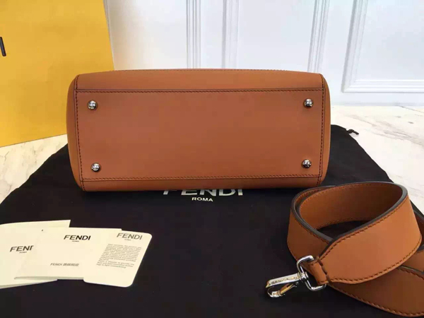 2016新作 フェンディスーパーコピー Fendi☆DOTCOM ハンドバッグ☆ブラウン