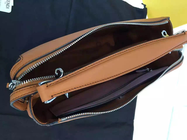 2016新作 フェンディスーパーコピー Fendi☆DOTCOM ハンドバッグ☆ブラウン