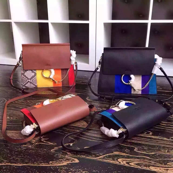 CHLOE クロエスーパーコピー 2016SS★ Faye python and leather shoulder bag