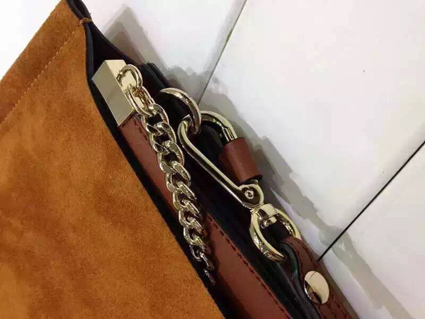 CHLOE 2016SS★ クロエスーパーコピー Faye leather and suede shoulder bag