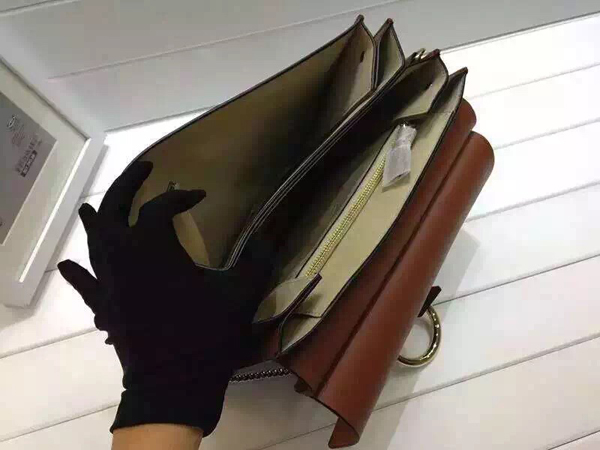 CHLOE 2016SS★ クロエスーパーコピー Faye leather and suede shoulder bag