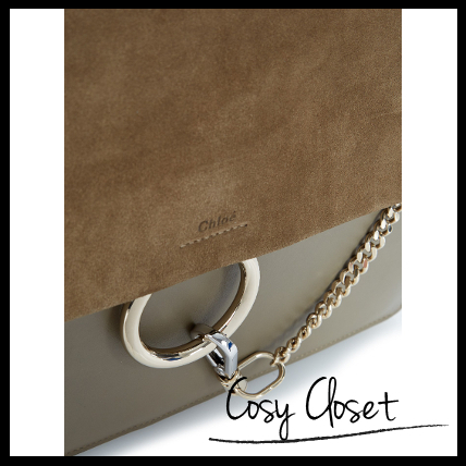 CHLOE 2016SS★クロエスーパーコピー Faye leather and suede shoulder bag