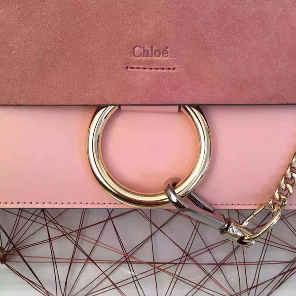 CHLOE 2016SS★ クロエスーパーコピー Faye small leather and suede cross-body bag