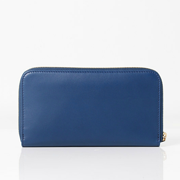 2016新作 Chloe クロエスーパーコピー Leather Bowラウンドジップ長財布☆BL