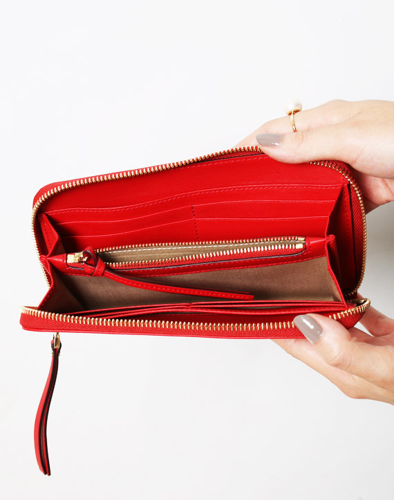 2016新作 クロエスーパーコピー Chloe Leather Bowラウンドジップ長財布☆