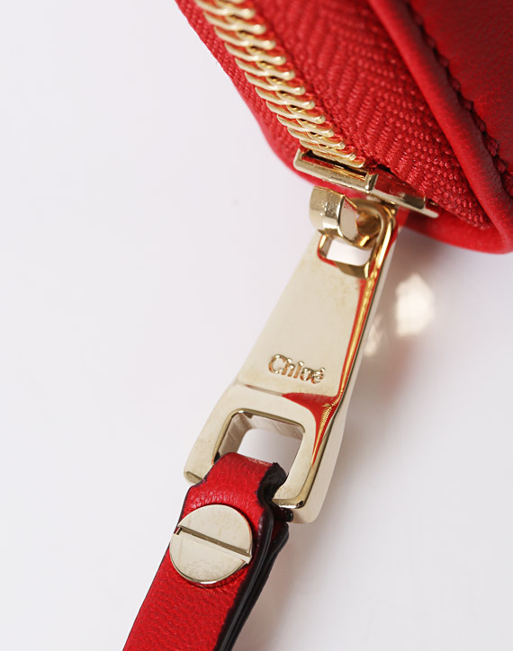 2016新作 クロエスーパーコピー Chloe Leather Bowラウンドジップ長財布☆