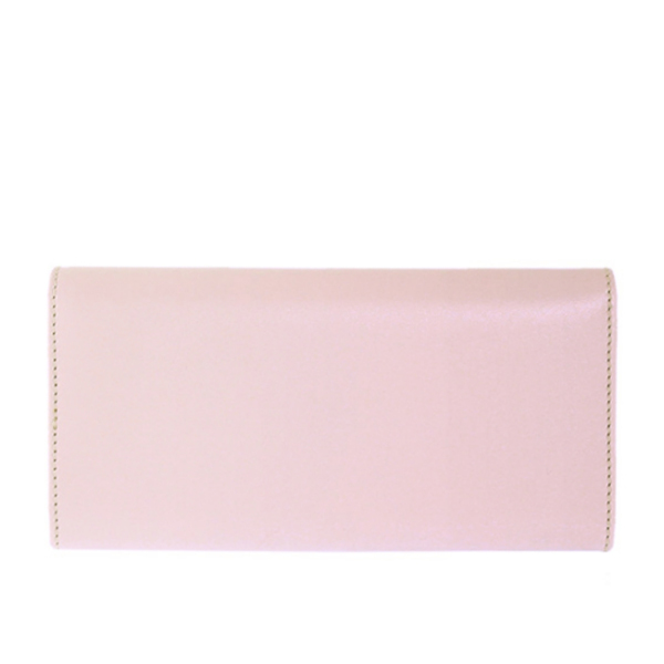2016新作 Chloe クロエスーパーコピー LEATHER BOW 折り長財布☆BLOSSOM PINK