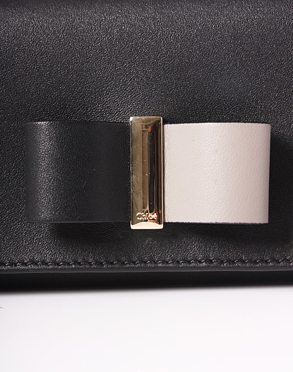 2015-16AW CHLOE クロエスーパーコピー 新作 Chloe Leather Bow二つ折り長財布☆