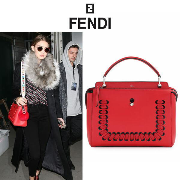 2016新作 フェンディバッグスーパーコピー ★FENDI☆DOTCOM ドットコム レッド 2way