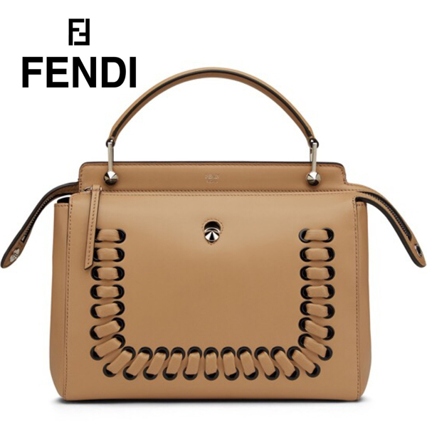 2016新作 フェンディバッグスーパーコピー【FENDI】今話題の'Fashion Show Dotcom' Tote Bag Camel