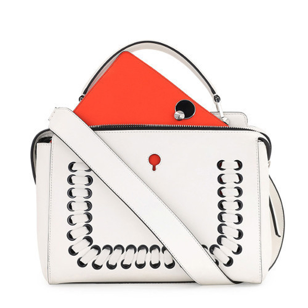 2016新作 フェンディバッグスーパーコピー ☆FENDI☆【16SS】イントレチャート DOTCOM クラッチ付き 3WAY
