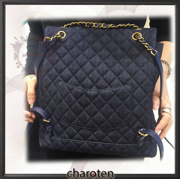 2016春夏シャネルコピー Chanel 早い者勝ち デニムバックパック A91121 Y60436 2B313