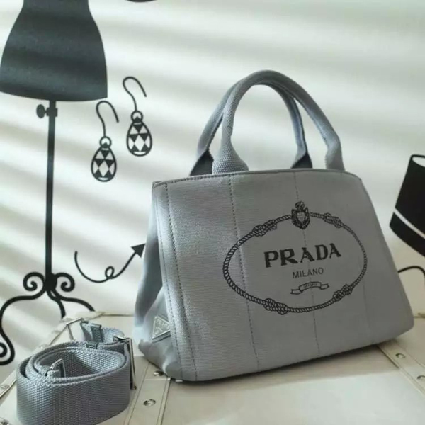 2016新色 プラダコピー PRADA カナパ DENIM ビアンコ Mサイズ 新作 BN2642