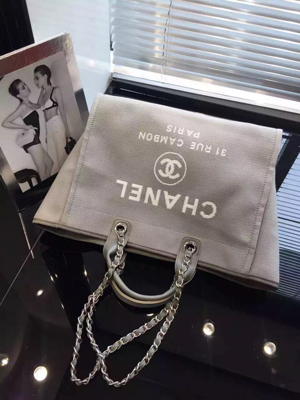 2016新作 シャネルコピー トートバッグ ドーヴィルライン ロゴキャンバス 2wayバッグ A66941 CHANEL