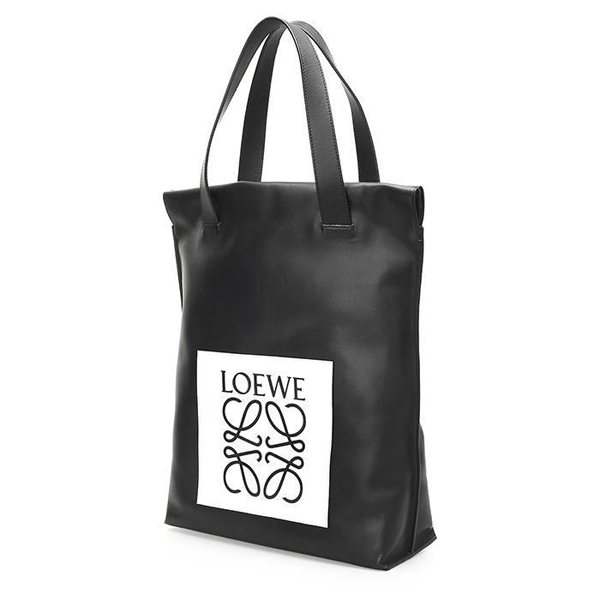 2016新作 LOEWE ビッグロゴ ショッパートートバック_BLACK/WHITE 330 54EK01 1102