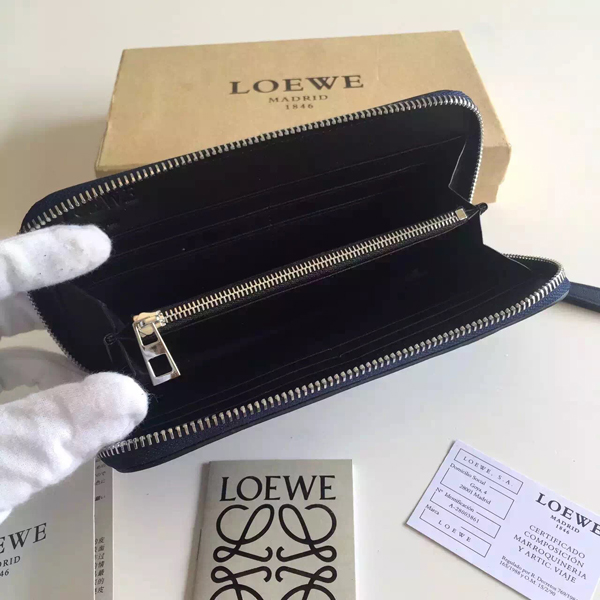 2016SS LOEWE ロエベスーパーコピー 長財布 122 N89 F13 5110 PUZZLE NAVY BLUE 122N89.F13
